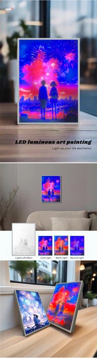 Luz LED nocturna de humor para regalo, lámpara de cómic de pareja de anime, decoración de habitación, lámpara de fuegos artificiales a la luz de la luna, lámpara de noche