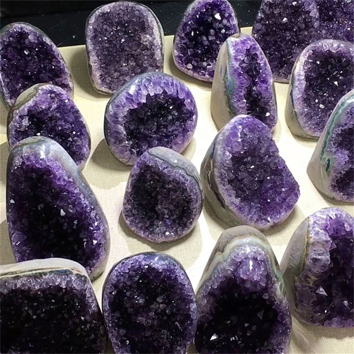 Premium AAA+ Amethyst-Geoden-Cluster für Heim- und Bürodekoration – Naturstein-Heilgeschenk