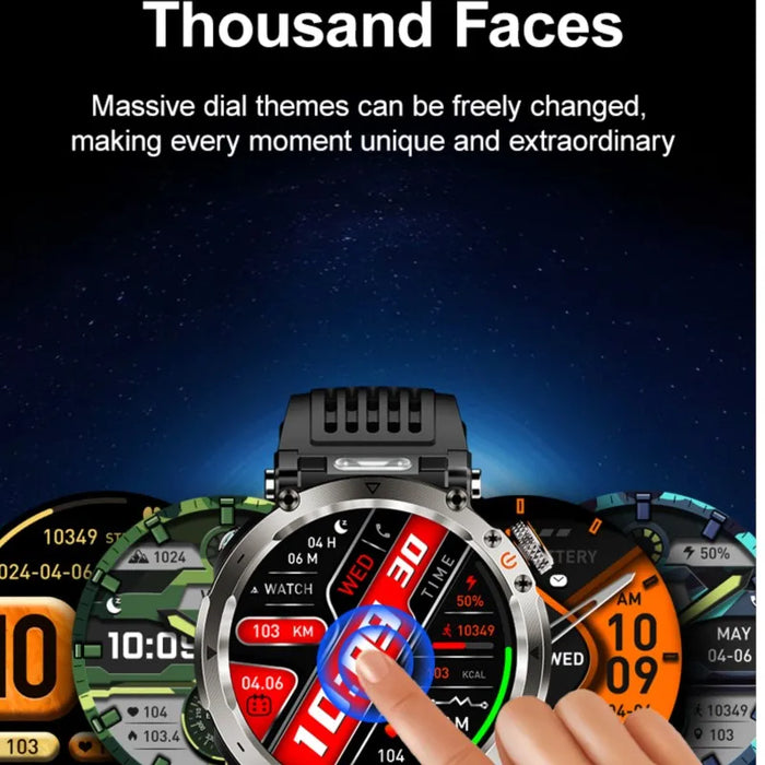 NAMOFOTO New Smartwatch 1.7'' Fashion Watch for Men and Women with Fitness Functions and LED Light