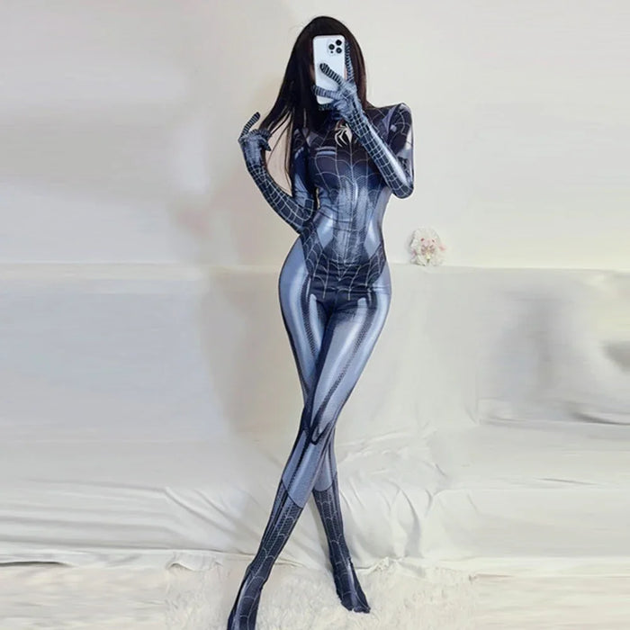 Disfraz de Spider-Man película superhéroe Cosplay traje vengadores Cosplay Venom Spider-Man corsé para mujeres niñas traje de LICRA