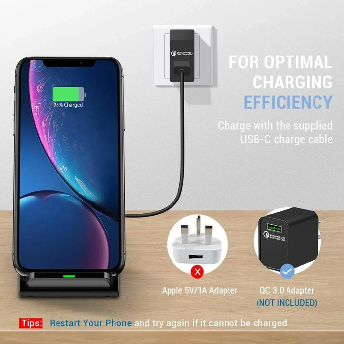 Chargeur sans fil rapide 65W, support de charge rapide pour Samsung S22 S21 Note 20 iPhone 16 15 14 13 XS XR X 8 Airpods Pro, nouveau