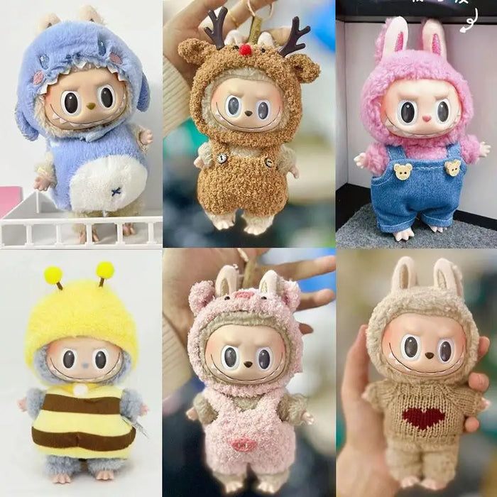 Vêtements et accessoires mignons pour poupée peluche de 17 cm - Tenue tendance pour Labubu