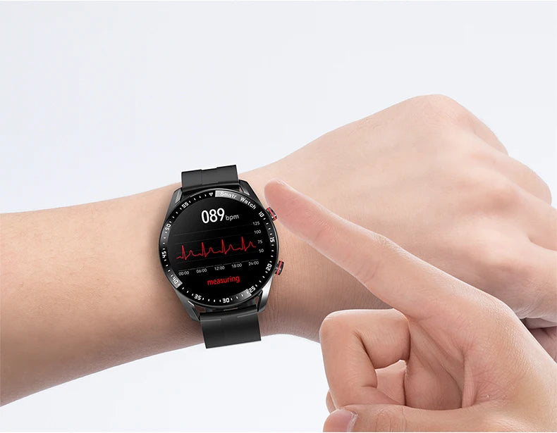 Nuevo reloj inteligente ECG+PPG 2023 con Bluetooth, llamadas y reproductor de música para hombres - Reloj inteligente de lujo resistente al agua para Android e iOS