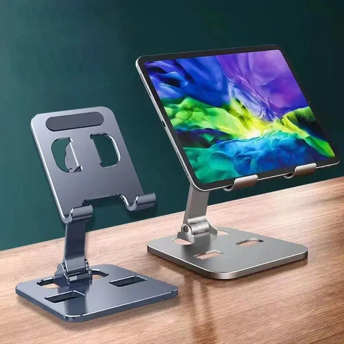 VIKEFON Soporte Plegable Ajustable para Tablet en Aluminio para iPad - Soporte Portátil para Teléfono Móvil en el Escritorio