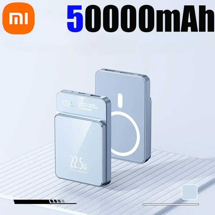 Xiaomi 50000 mAh MagSafe Powerbank – kabelloses Ladegerät Qi 22,5 W superschnelles Laden für iPhone, Samsung, Huawei