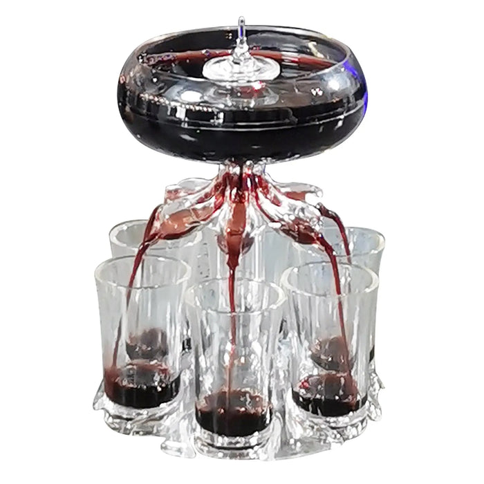 Distributeur pulvérisateur pour bouteilles d'alcool avec 6 verres à boire pour fêtes et bars