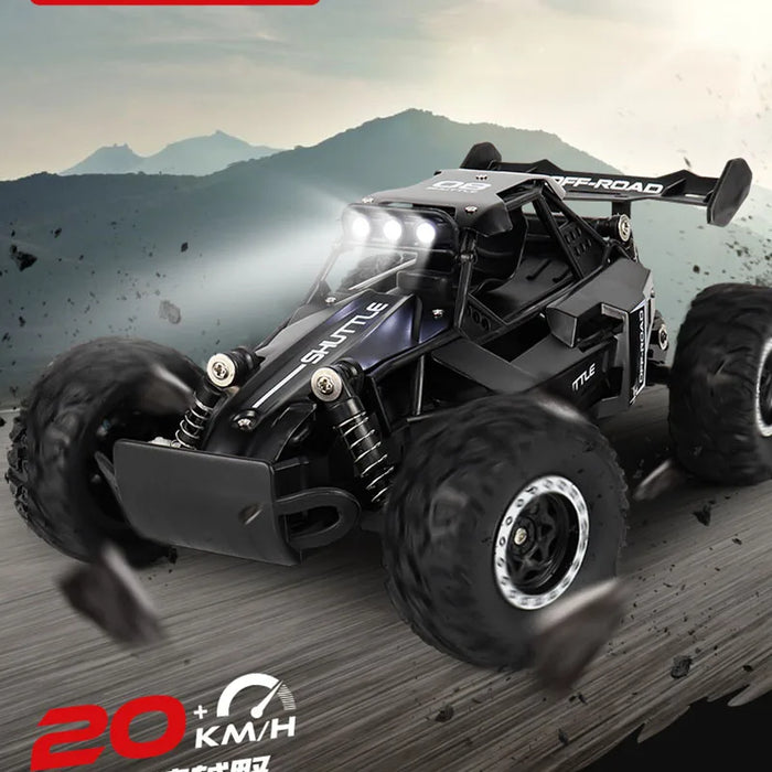 Nouvelle voiture RC 1:16 2WD avec lumière LED 2.4G 20 KM/H haute vitesse tout-terrain escalade télécommande voiture jouet cadeaux pour garçons filles enfants