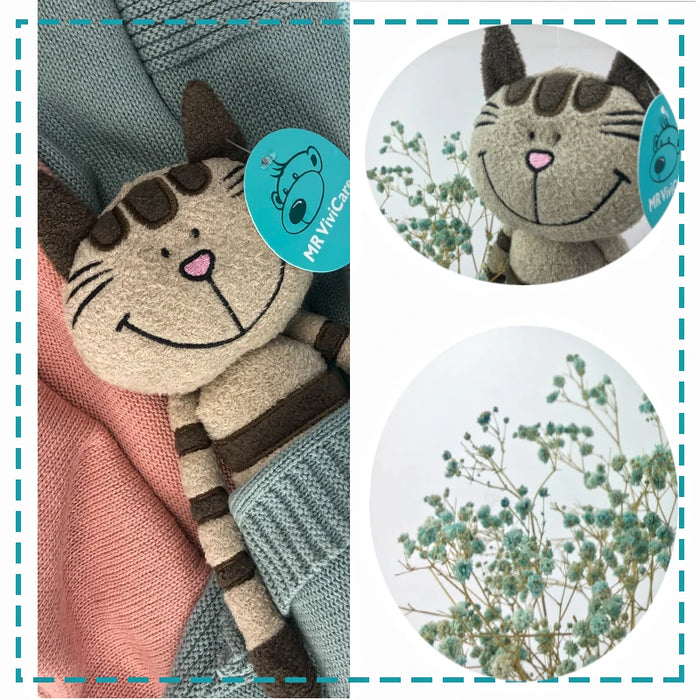 MR ViviCare Juguete de Peluche para Gato: Juguete de Peluche Suave y Lindo para niños, Perfecto como Accesorios para Fotos y Regalos de cumpleaños