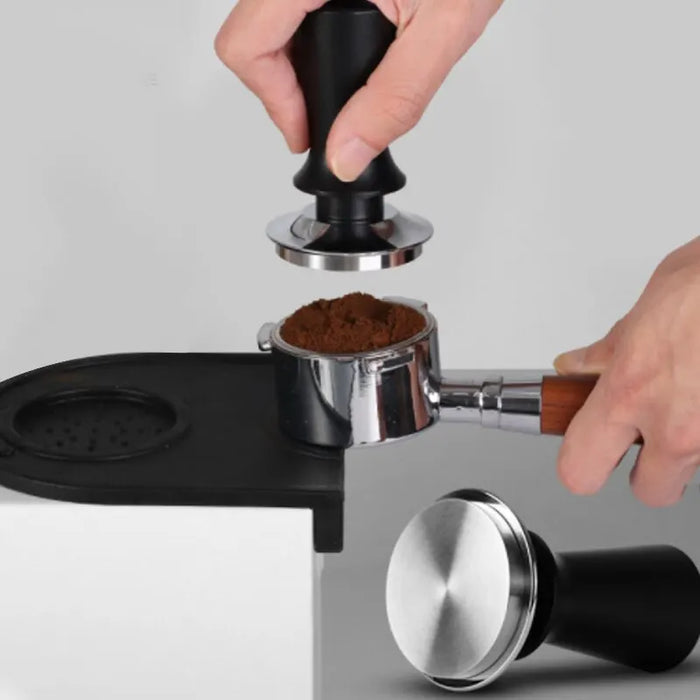 Tamper à expresso calibré en acier inoxydable - 51 mm, 53 mm et 58 mm pour une préparation parfaite du café