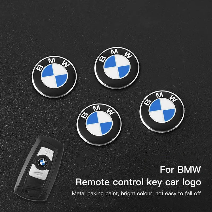 5er-Pack 3D-Metallaufkleber für BMW-Autoschlüssel – exklusive Emblem-Aufkleber