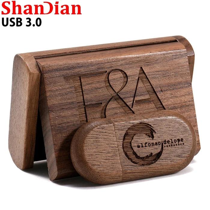 Coffret cadeau de mariage clé USB 3.0 Logo gratuit clé USB en bois clé USB haute vitesse 64GB/32GB/16GB/8GB/4GB capacité réelle