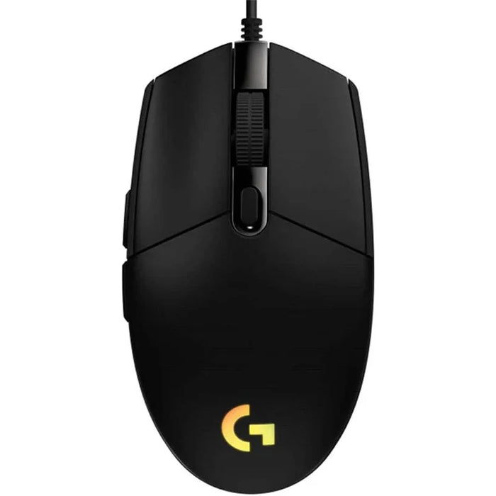 Ratón de juegos con cable USB Logitech G102, efecto óptico arcoíris de 8000 DPI para ordenador PC/Mac y portátil