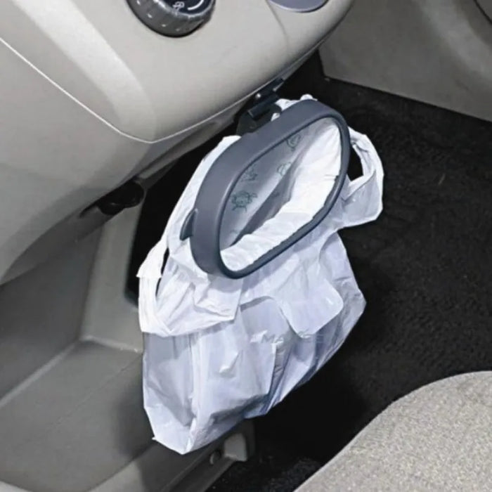 Portable Mini Car Trash Can Hanging Storage Organizer - Vehicle Waste Management Solution