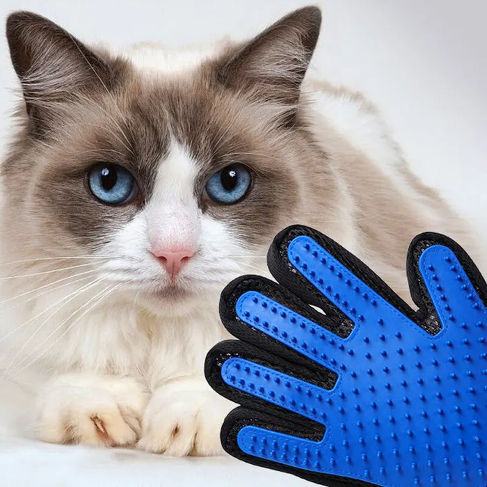 Gants en silicone pour animaux de compagnie - Épilation des poils de chat et de chien avec des gants en caoutchouc