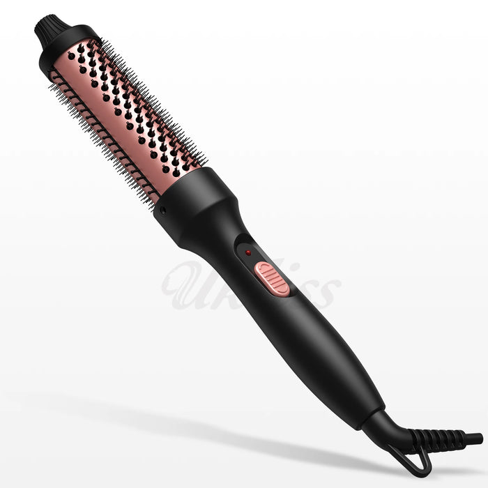 Heating brush with curling iron 32mm - Ceramic curling brush for volume and styling