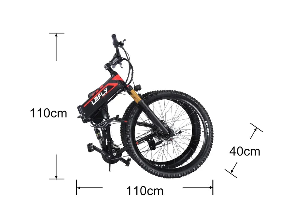 2024 LAFLY X3 PRO 27.5 pouces 1000W vélo électrique pliant 48V VTT VTT assisté au Lithium