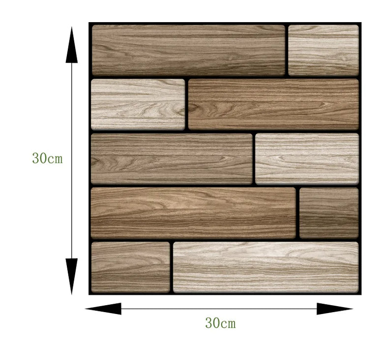 Décoration murale en brique auto-adhésive 3D, papier peint imperméable en PVC pour décoration de salon et de cuisine