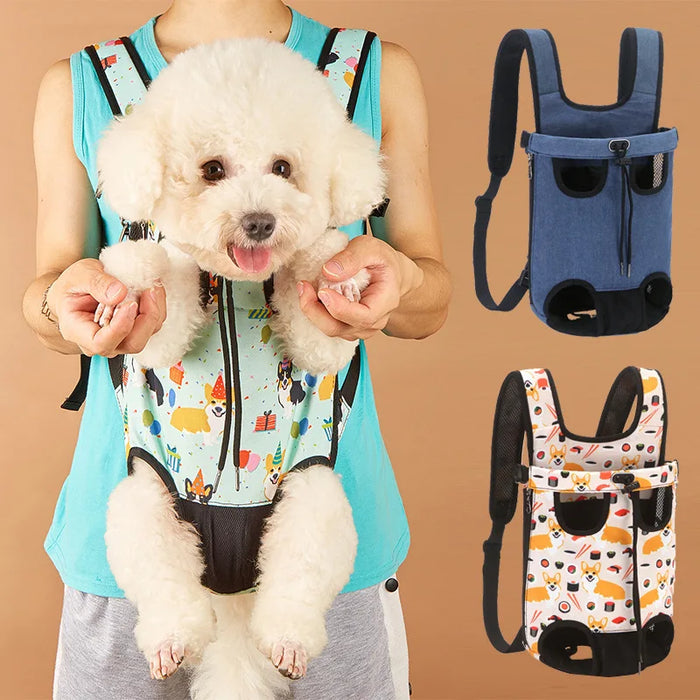 Nouveau Porte-chien Camouflage extérieur-sac à dos respirant pour petits chiens et chats