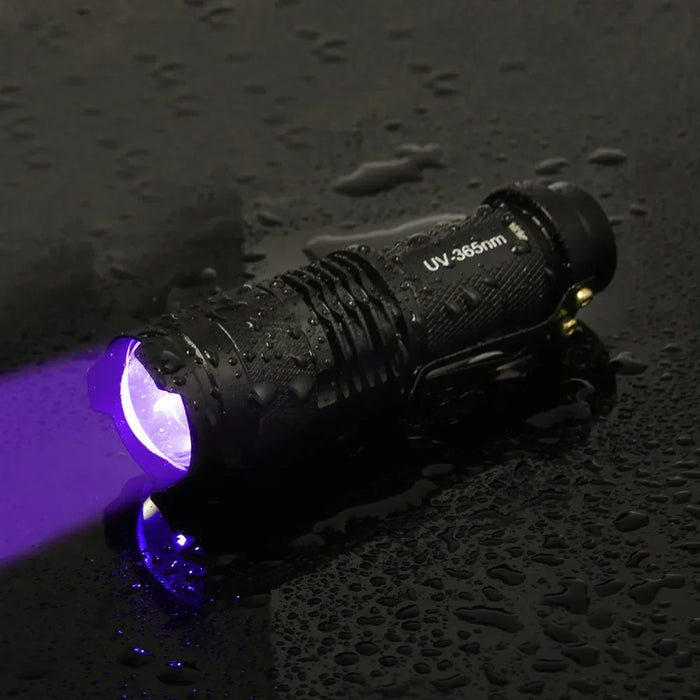 Portable 395nm UV LED Flashlight for Detecting Pet Urine, Scorpions, and Women's Hygiene