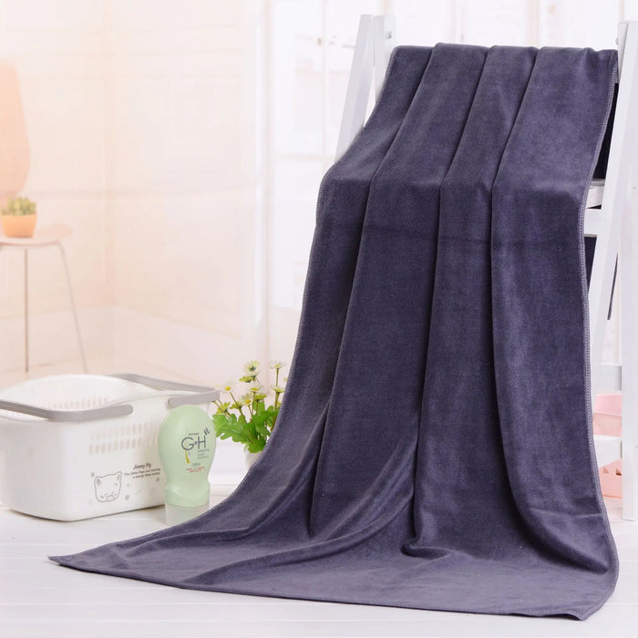 Serviette de bain en microfibre pour sécher les cheveux, serviette de sport douce et épaisse et absorbante pour la maison, le nettoyage de la voiture et les salons de coiffure