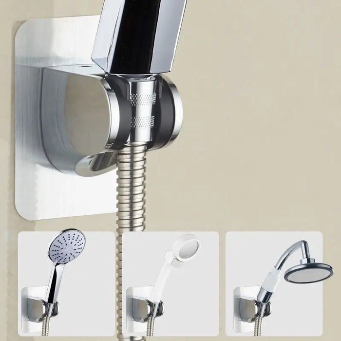 Soporte Universal para cabezal de ducha, montado en la pared, sin perforación, soporte de ducha ajustable, accesorios de baño autoadhesivos