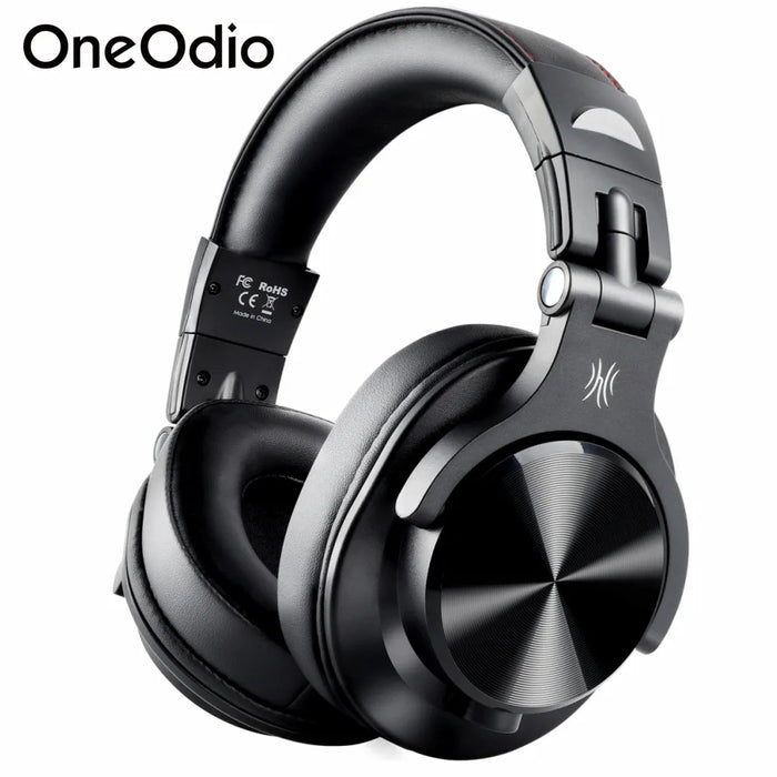 OneOdio A70 trådlösa hörlurar med mikrofon - Bluetooth 5.2 On-Ear Professional Studio Monitor DJ-hörlurar