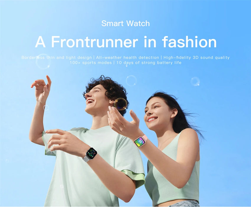 Xiaomi Cool montre intelligente pour les femmes montre personnalisable montre intelligente pour Android iOS étanche Bluetooth montre de musique horloge entièrement tactile