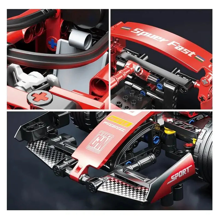 Juego de coches de carreras F1 de 455 piezas: bloques de construcción para la creatividad y la emoción, regalo perfecto para Navidad, Halloween y Pascua