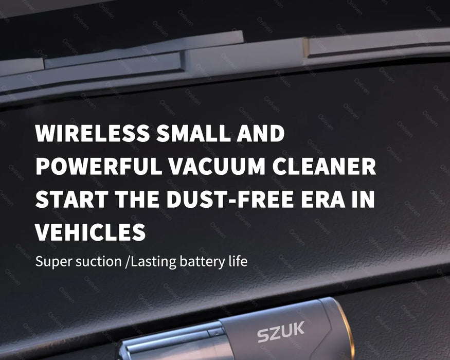 Wireless Mini Car Vacuum Cleaner - Powerful Handheld Cleaner for Home, Portable and Super Strong Cleaning