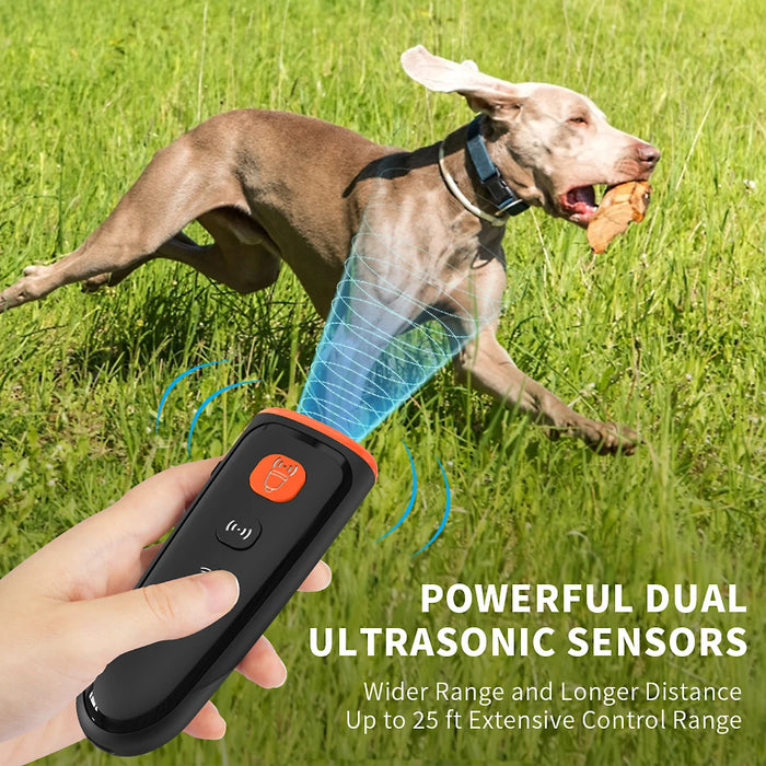 MASBRILL Ultraschall-Hundevertreiber – über USB wiederaufladbares Gerät mit 3 Trainingsmodi, um das Bellen von Hunden zu stoppen