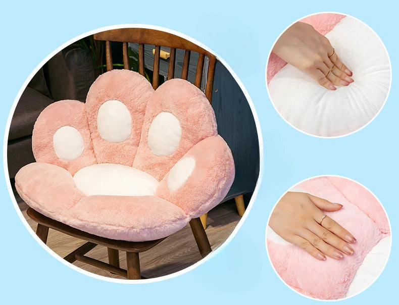 Pouf pied de chat pour des moments élégants - Coussin d'assise doux et charmant