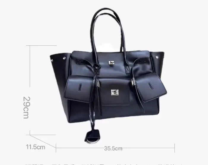 Luxury Designer Large Capacity Tote Bag for Women - Versatile Shoulder Shopper Handbag