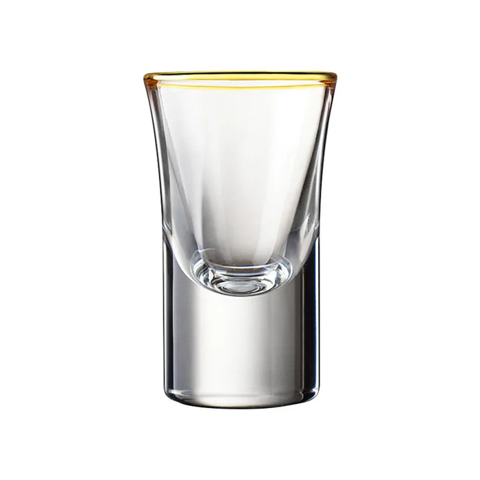 Lot de 6 verres à shot exclusifs avec détails dorés – Verres à vin élégants pour les occasions festives.