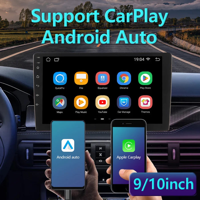 BOSSCAR sans fil GPS FM autoradio 2Din Android Carplay universel 7 "9" 10 "écran tactile multimédia lecteur vidéo MP5 MP4 autoradio