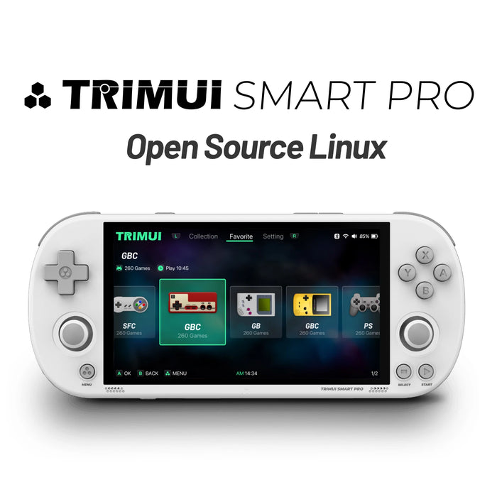 Consola de juegos portátil Trimui Smart Pro, pantalla IPS de 4,96 pulgadas, sistema Linux, Joystick, iluminación RGB, regalo Retro para jugadores