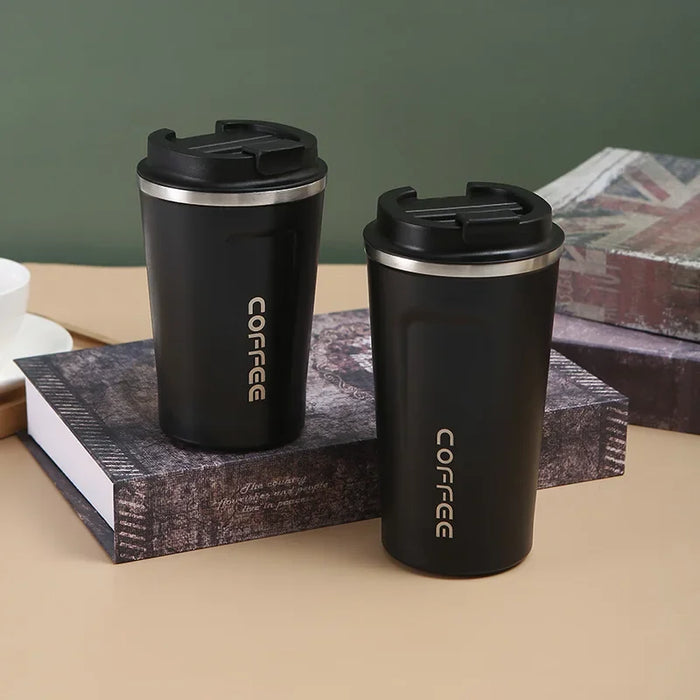 Tasse thermos en acier inoxydable 380/510 ml – Récipient étanche parfait pour le café et le thé en déplacement