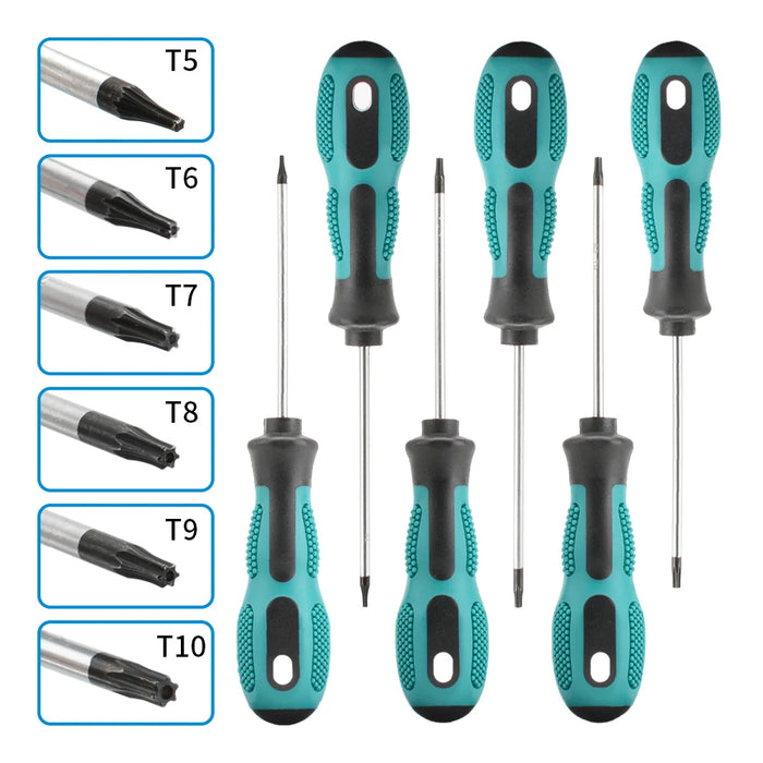 Magnetischer Torx-Schraubendrehersatz mit Präzision T5-T30 für die Sicherheitsinspektion und Reparatur von Handwerkzeugen