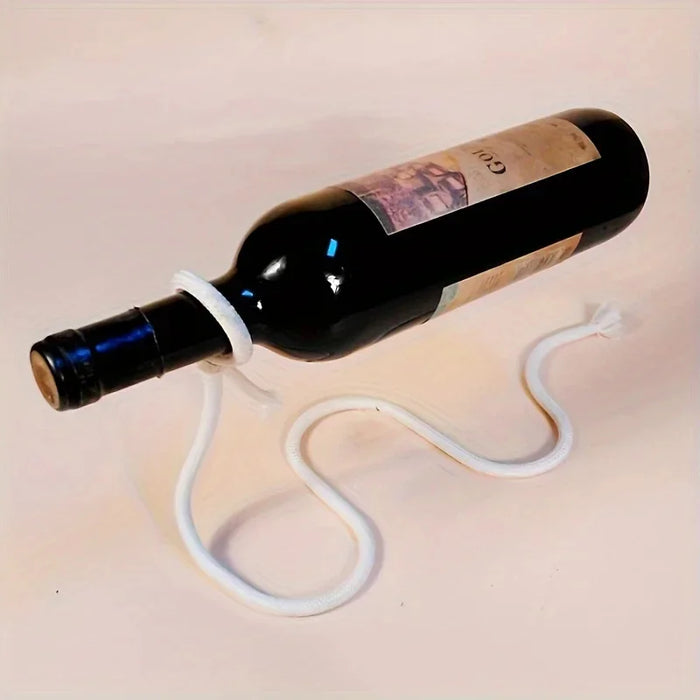 Support à bouteilles de vin créatif avec personnalité, porte-whisky en corde, chaîne suspendue à boucle serpent, décoration de maison et idées cadeaux