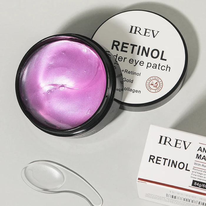 Retinol-Augenpflaster mit Hyaluronsäure – feuchtigkeitsspendende Augenmaske für weichere Haut und Reduzierung von Augenringen – koreanische Hautpflege