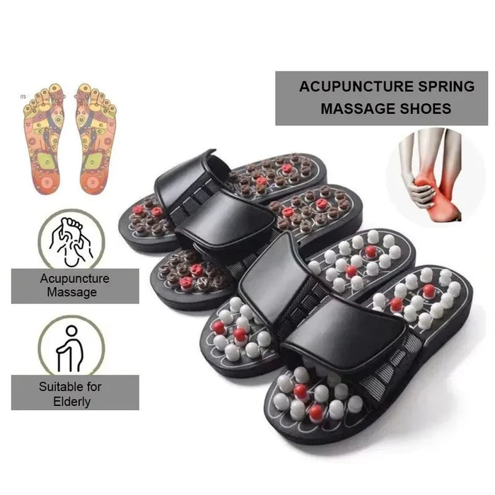 Acupuncture Massage Pantoufles Thérapie Masseur Chaussures Pour Pieds Unisexe Maison Tongs Soins de Santé Médical Rotation Pied Masseur Chaussures