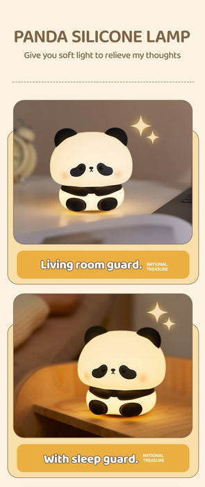 Cozy Panda Nachtlampe – Stilvolle LED-Beleuchtung für Kinder- und Schlafzimmer