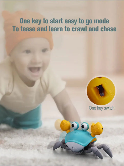 Dancing Crab Legetoy for Babies - Crabe rampant interactif avec musique et évitement automatique des obstacles