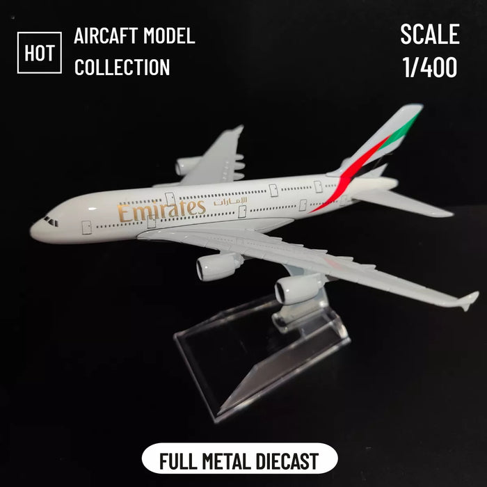 Metallflugzeugmodell Emirates Airlines A380 B777 im Maßstab 1:400, Druckguss-Sammelspielzeug für Jungen