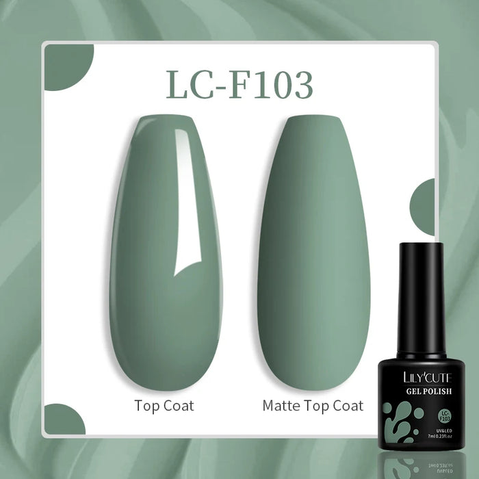 LILYCUTE 129 Farben 7 ml Nagel-Gel-Nagellack – semi-permanente Nagelkunst und Maniküre mit Soak-Off-LED-UV-Gel-Nagellack