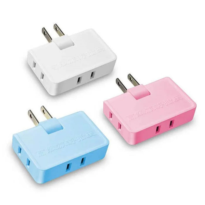 Adaptateur d'alimentation pliable à 3 voies 1 500 W – Convertisseur de voyage UE vers États-Unis avec un design compact pour une connexion facile