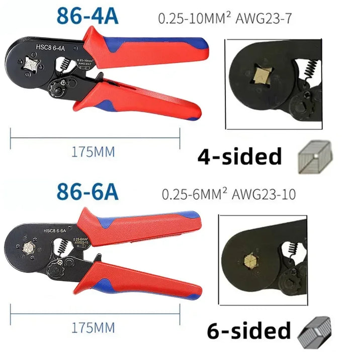 Cosses à sertir tubulaires isolées avec pince ergonomique, ensemble complet pour connexions électriques, 300 à 2120 pièces