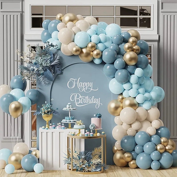 Kit de arco de guirnalda de globos para decoración de bodas y fiestas de cumpleaños para niños y adultos, bolas de látex para baby shower y revelación de género