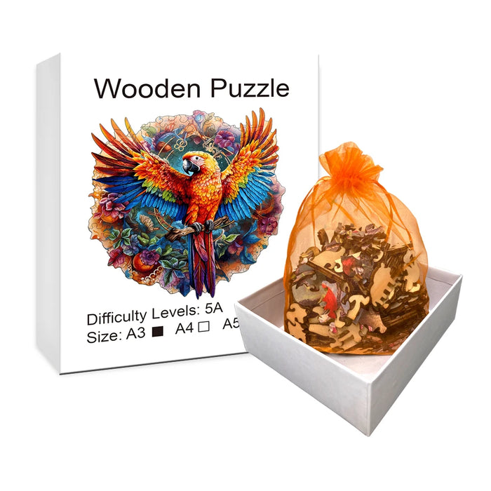 Magnifique puzzle en bois colibri - Décoration parfaite pour la maison et cadeau de Noël - Puzzle créatif pour adultes et enfants