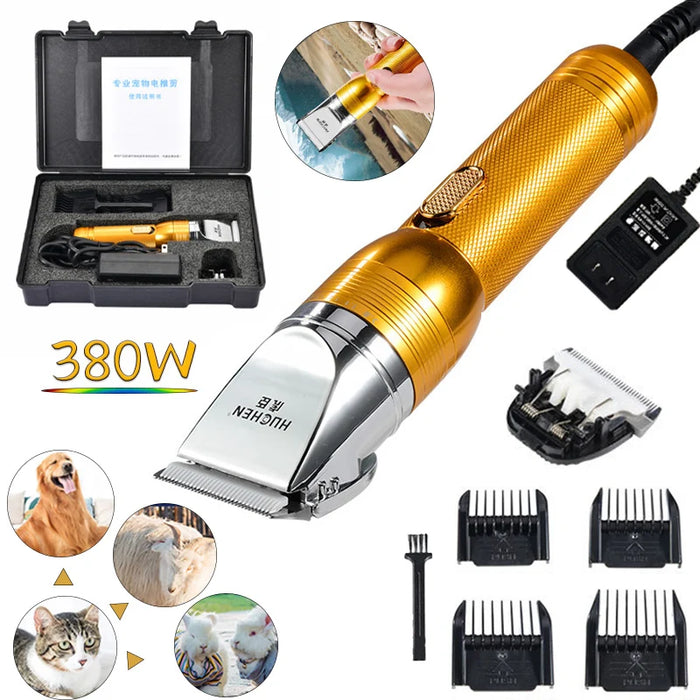 Tondeuse à cheveux sans fil 380 W pour animaux de compagnie et soins de la fourrure – Parfaite pour les chèvres et les tapis