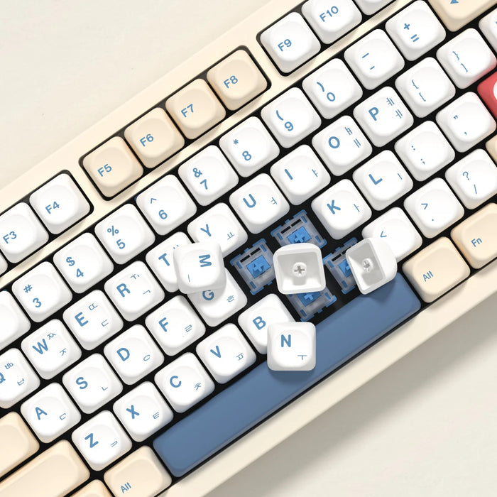 KBDiy KOA Keycaps GMK lait de soja 140 Keycaps PBT similaire MOA japonais coréen russe Keycaps 7u MAC ISO pour clavier mécanique